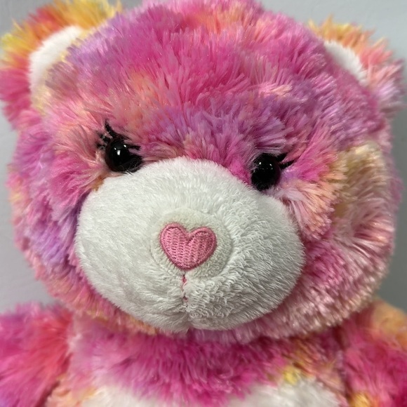 Build A Bear Endless Hugs Heart Teddy Tie Dye 16" - Picture 2 of 5